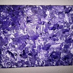 Abstract Purple Textured Canvas Art